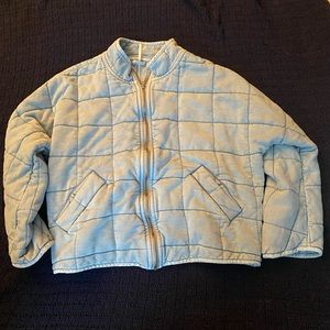 Free People Quilted Dolman-Sleeve Jacket